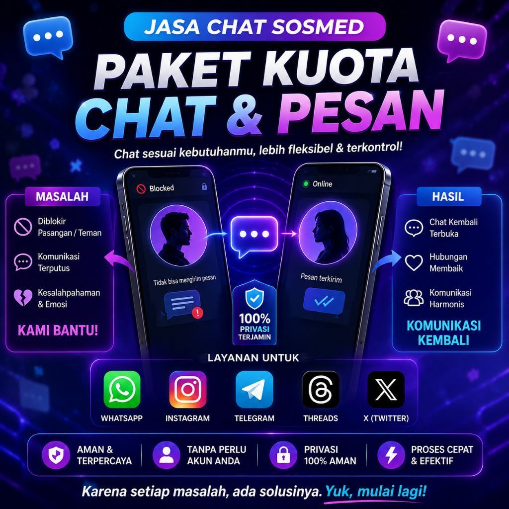 Jasa Chat Sosmed - Paket Kuota Chat & Pesan