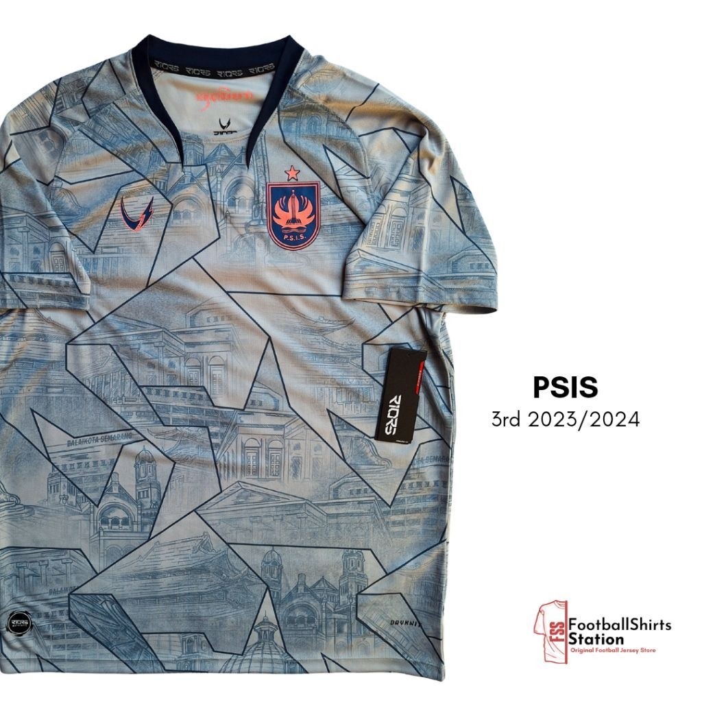 Jersey PSIS Semarang 3rd Supporter Version 2023/2024 Nameset Lucao Size XXL Original Riors