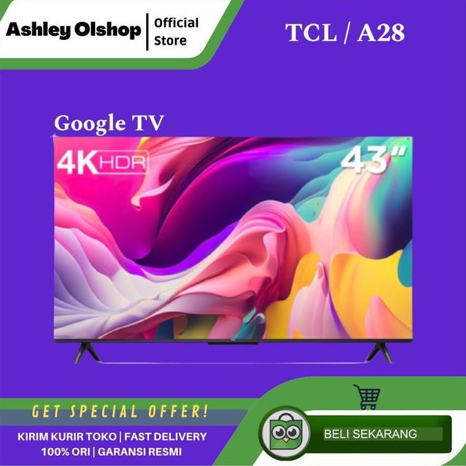 Android Google Tv Tcl 43 Inch 43A28 Google Tv 43" Inch Tcl - Original