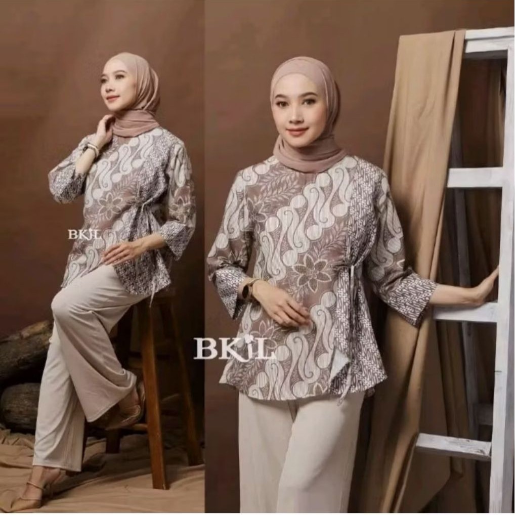 Blouse Batik Wanita Modern Nyaman Elegan