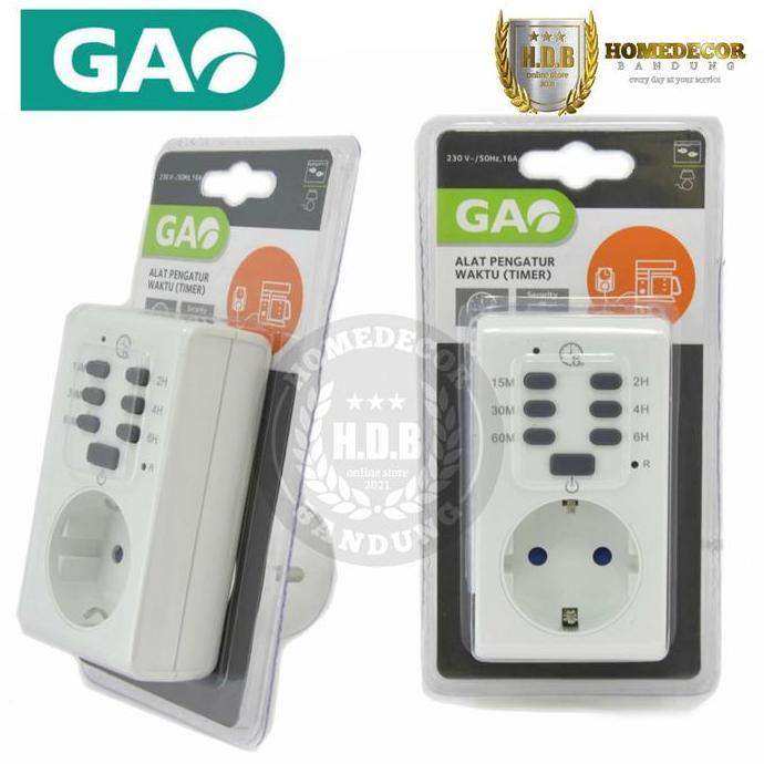 Gao Stop Kontak Timer Manual / Stop Kontak Dengan Timer