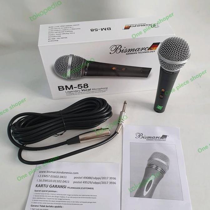 Mic Kabel Bismarck BM58 Microphone Vocal Bismarck BM58