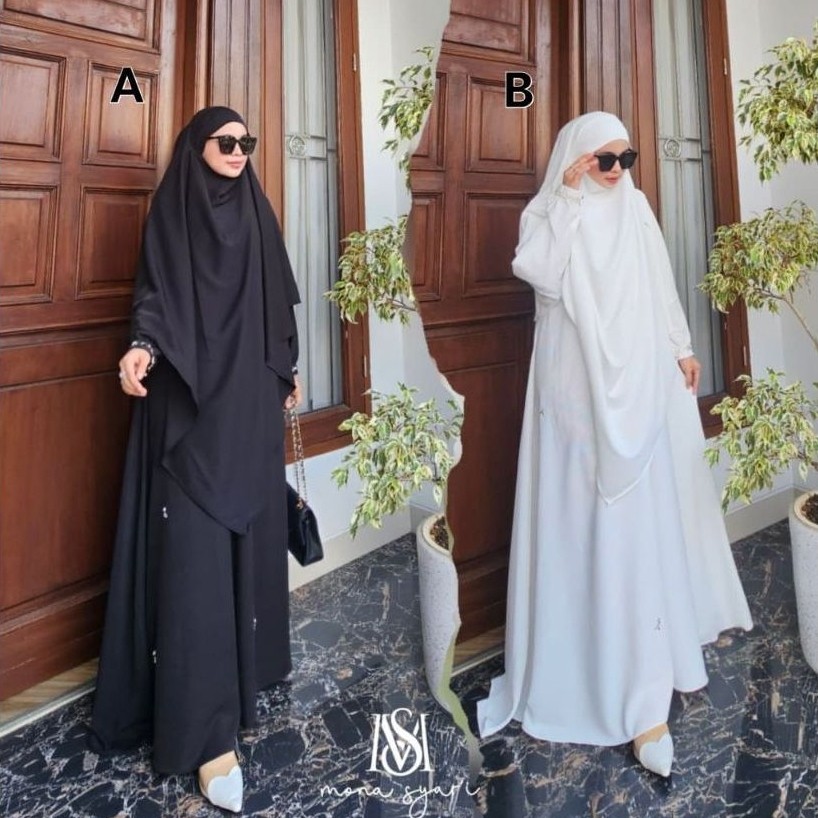 Umrah set french khimar by Mona Syari. ME