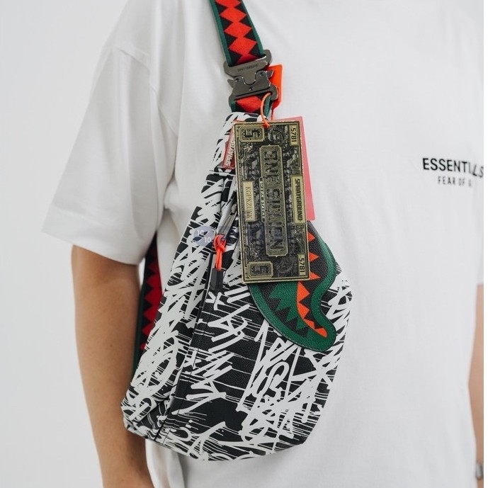 Sprayground Scribble Shark Waist Bag Original