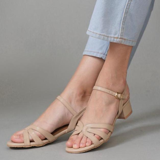 Sandal Heel Anna Block Heels Medium Nicholas Edison - Wanita