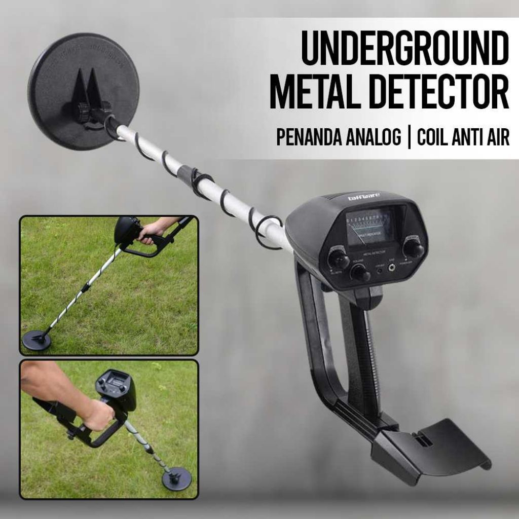 Detektor Logam Underground Metal Detector Taifuware Penanda Analog Coil Anti Air