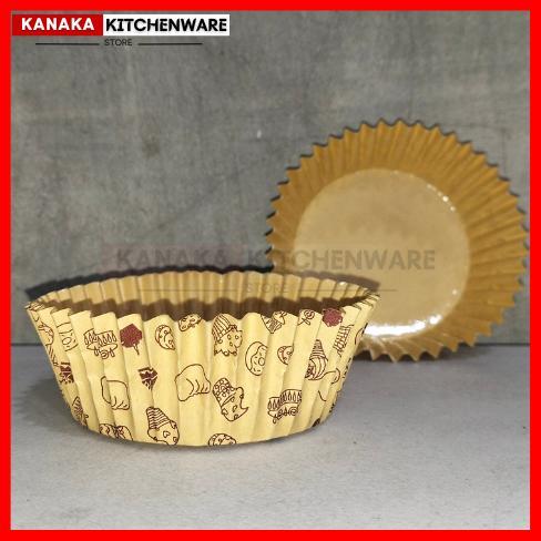 CC LAMINASI BUNDAR KECIL ALAS 7CM 200PCS / CUP ROTI BUNDAR LAMINASI / KERTAS ROTI LAMINASI BUNDAR