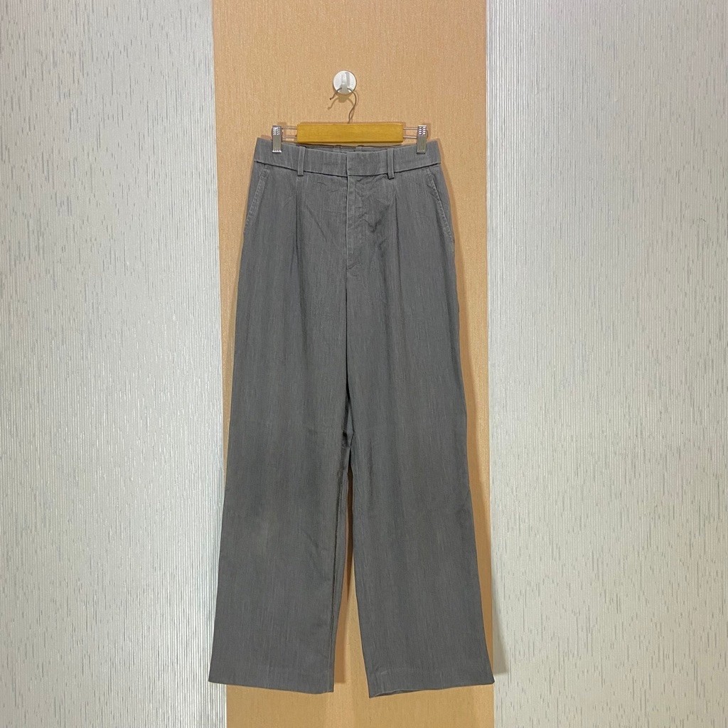 UNIQLO Women Pleated Wide Leg Pants / Celana Uniqlo Wanita / JP589 / Size M