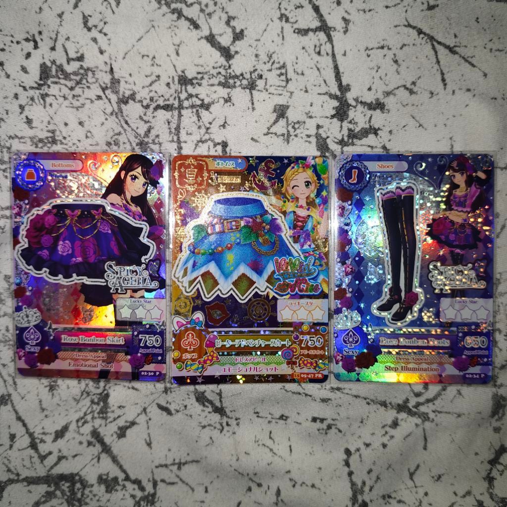 Aikatsu Premium Satuan Rose Bon Bon RBB Peter Pan Cards Indo Jepang