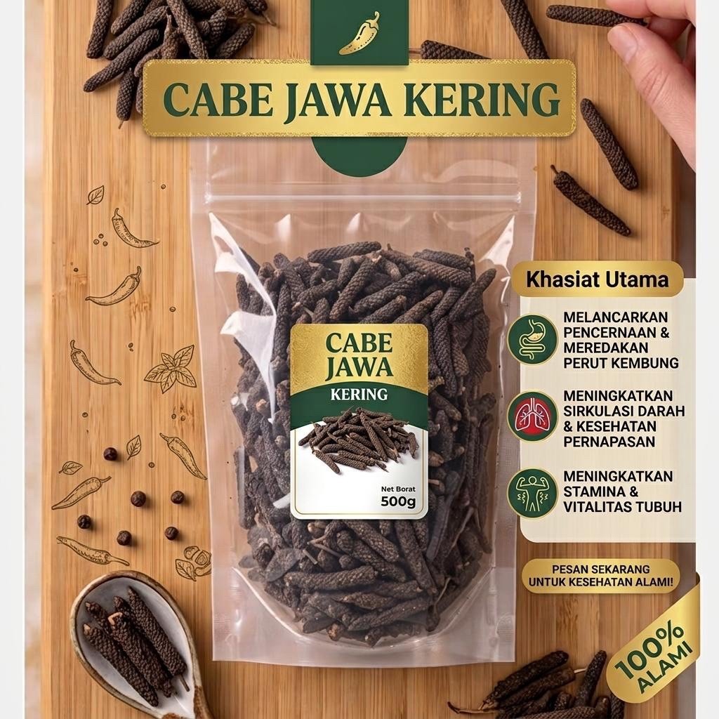 Cabe Jawa Kering Premium | Cabe Jawa Kering