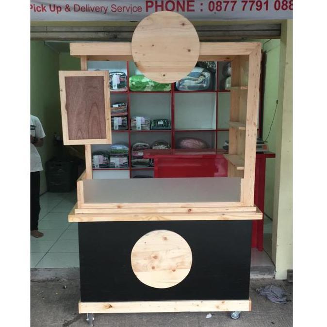 Terlaris Gerobak / Booth Portable / Booth / Booth Kayu / Gerobak Kayu Murah