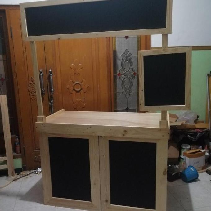 Terlaris Stand Booth Portable Lipat Bongkar Pasang Meja Gerobak Booth Stand