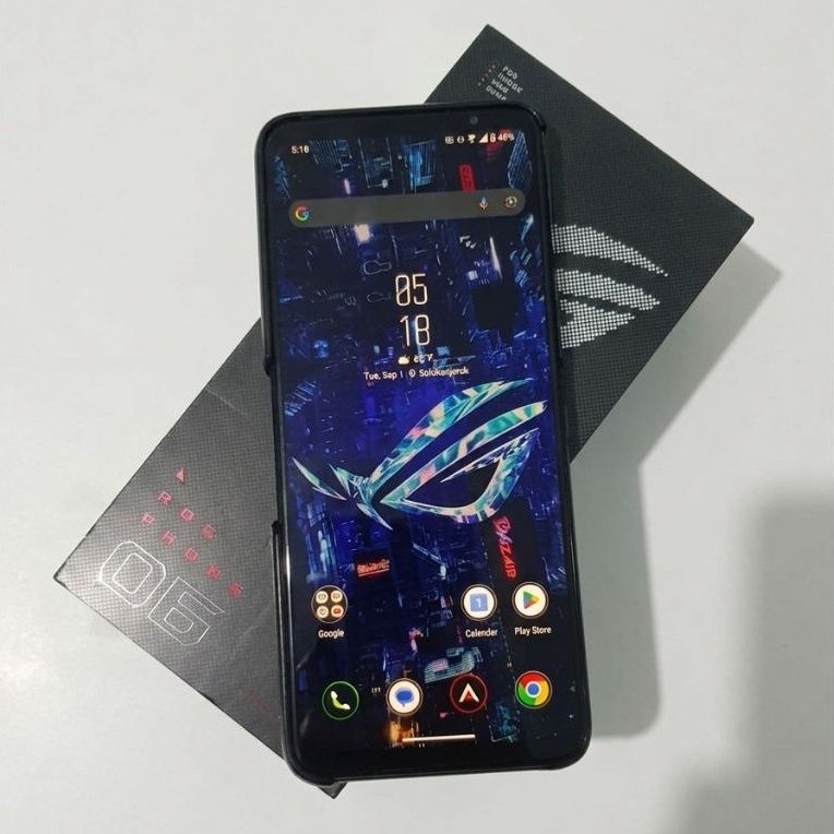 ROG Phone 6 8/256GB Bekas Second Fullset Bonus Black Shark FunCooler 4 Pro Gaming HP ASUS