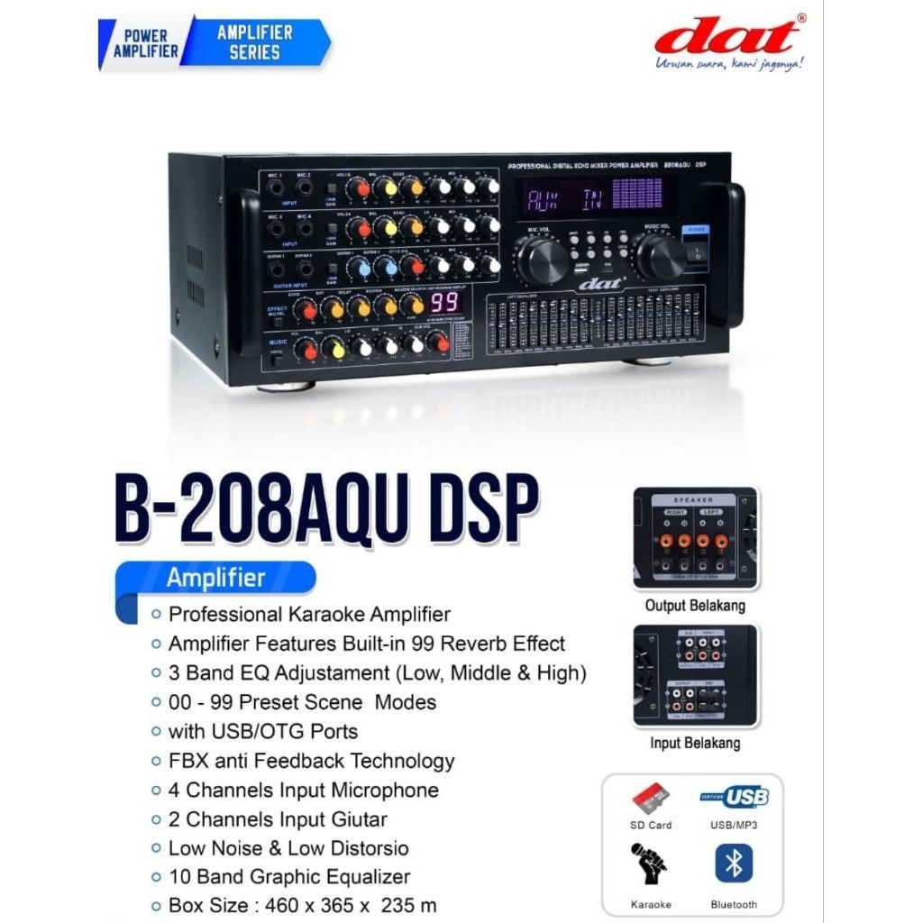 DAT Amplifier B-208AQU DSP