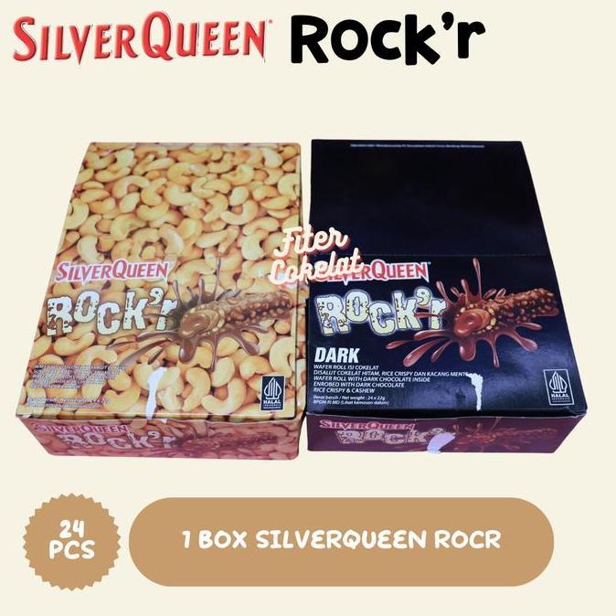 Gibo_Seller51 - Silverqueen Rock'R Coklat Milk & Coklat Dark, Chocolate