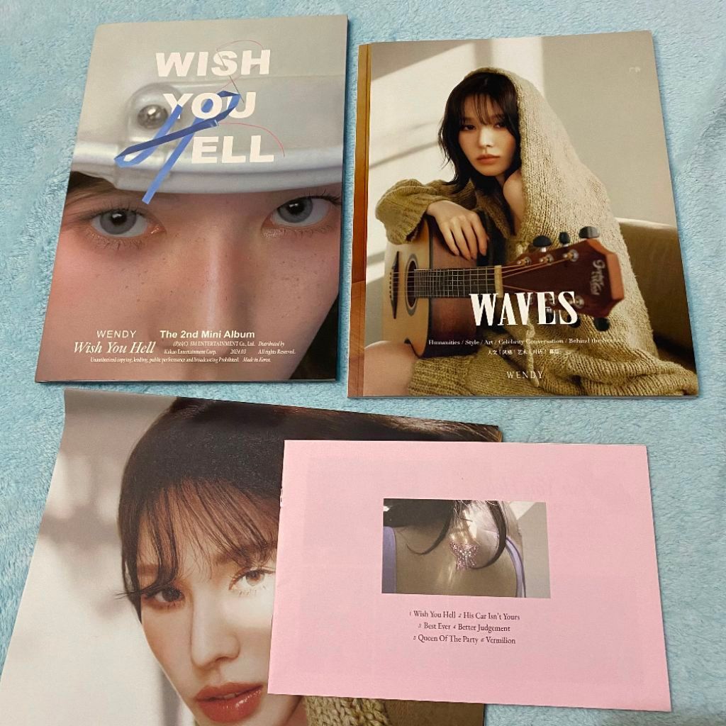 official unsealed red velvet wendy magazine album photo book wish you hell RV wendy red velvet merch