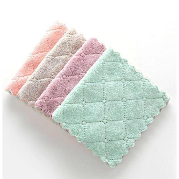 Missoofficial.id PROMO 50 PCS Paket Usaha Hemat Kain Lap Dapur Mini Size Kecil 14x20 cm KA046 Microf
