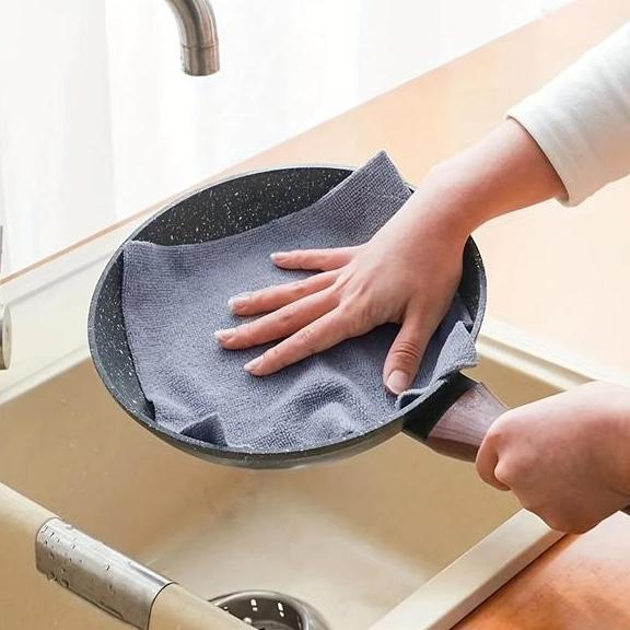 20/50 Lembar Kain Lap Microfiber Dapur Roll Kain Lap Minyak Tissue Dapur Roll Gulung Serbaguna Anti 