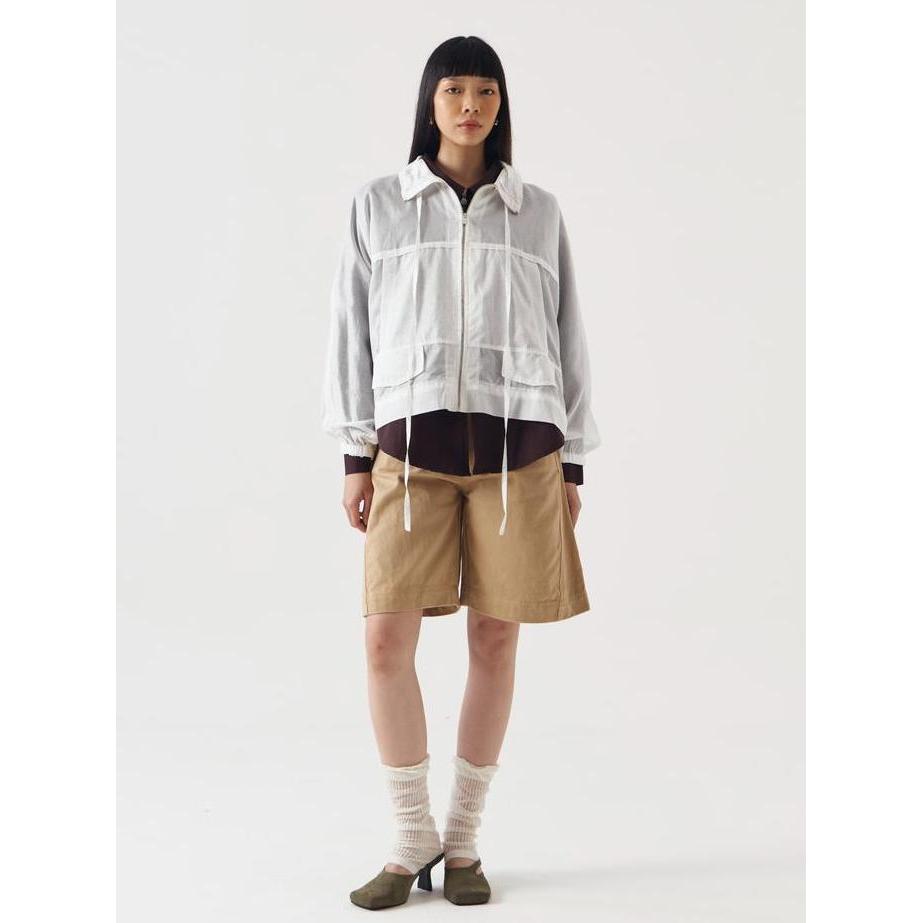 Nasl By Nagita Slavina White Glasses Bomber Jacket