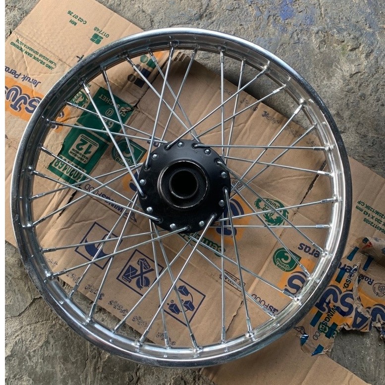 Pelek/velg/pelek depan stelan ruji baru vega zr/vega new / jupiter z jupiter mx jupiter burhan