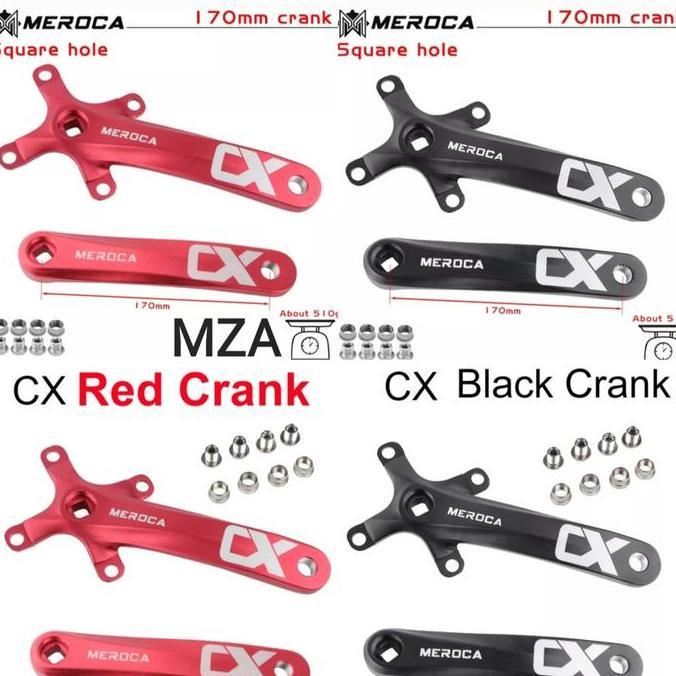 Meroca Crank Arm BB Kotak BCD 104 Crankset Sepeda