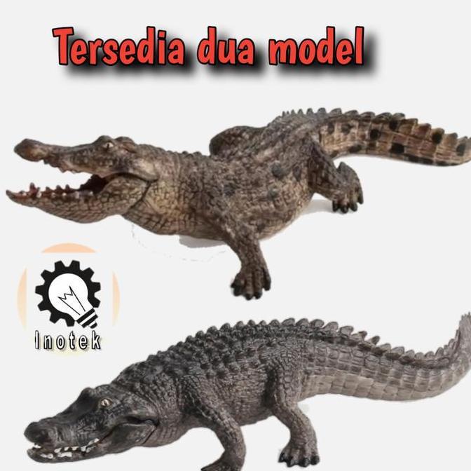 Model Replika Action Figure Buaya - Realistic Crocodile Action Figure