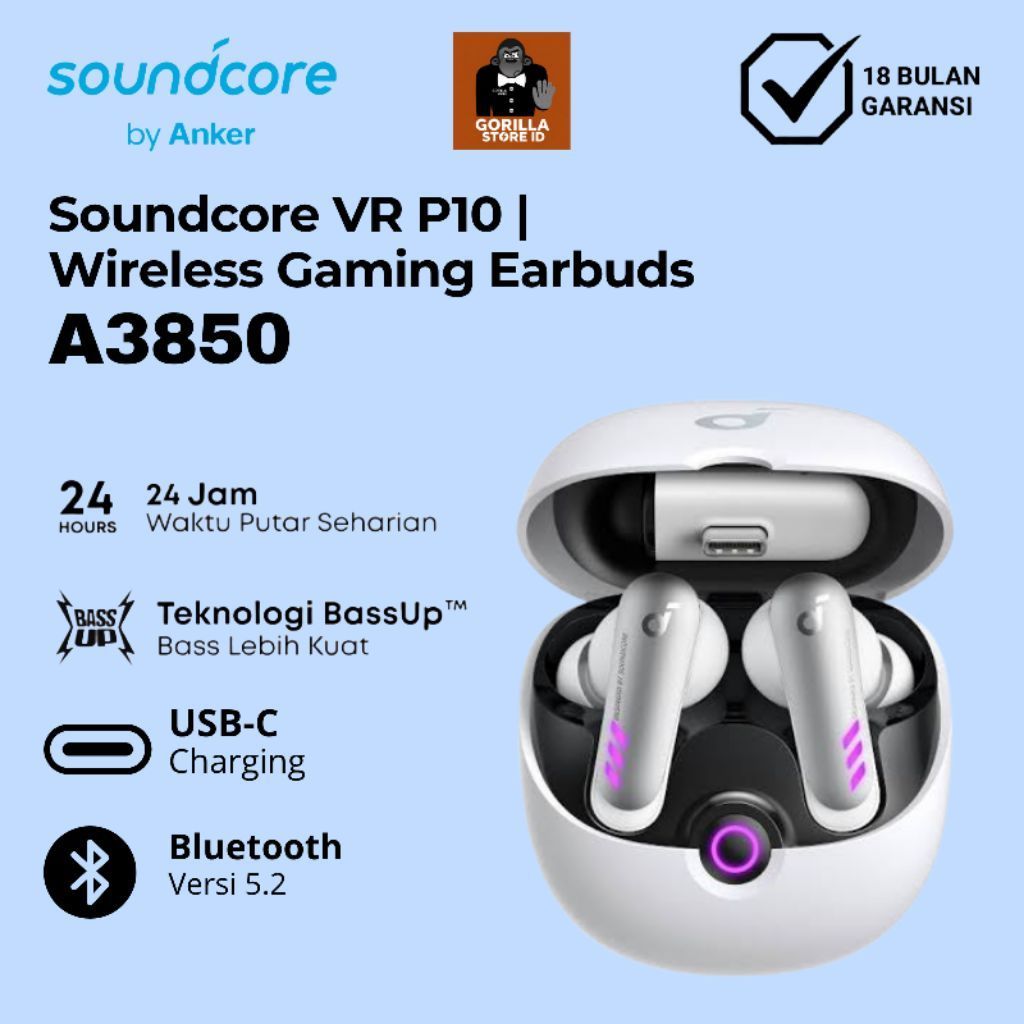 Anker Soundcore VR P10 Wireless Gaming Earphone  Tws Oculus Quest A3850