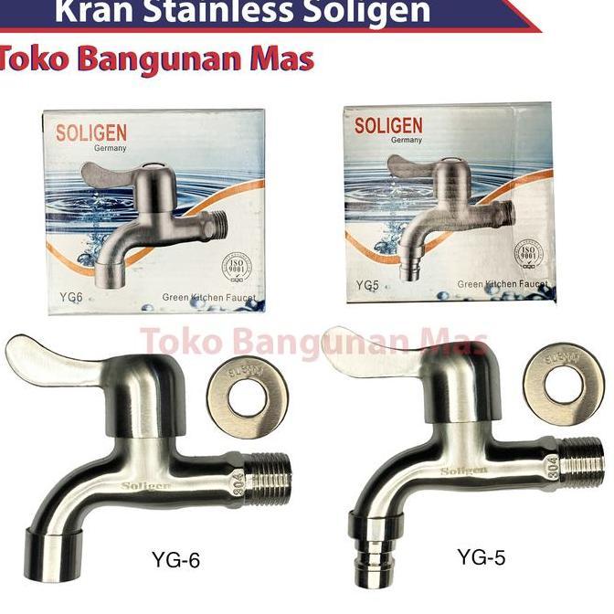 Jeromesos - Kran Tembok Soligen / Kran Stainless Soligen Selang/ Kran Soligen Yg5