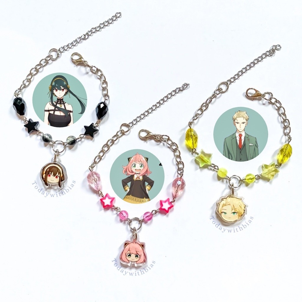 Gelang Spy x Family | Bracelet Manik Charm Anime Anya Forger