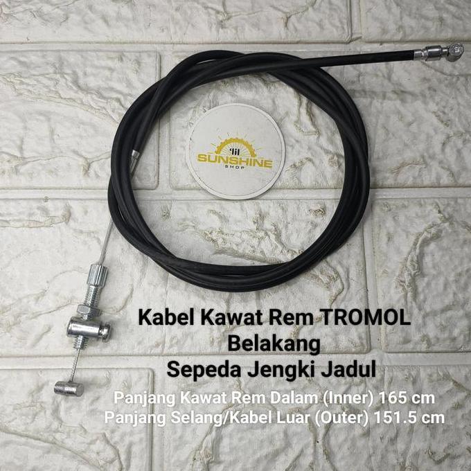Kabel Rem Tromol Teromol Sepeda JENGKI 26x1 3/8 Jadul Ontel Lawas / KHUSUS HUB TROMOL