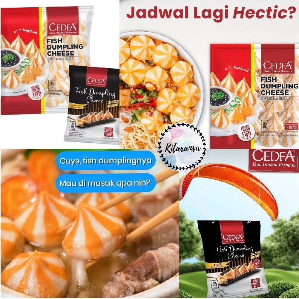 Cedea Fish Dumpling Cheese 500gr/200gram/Cedea/Dumpling/Dumpling Cheese/Cedea fish Dumpling l