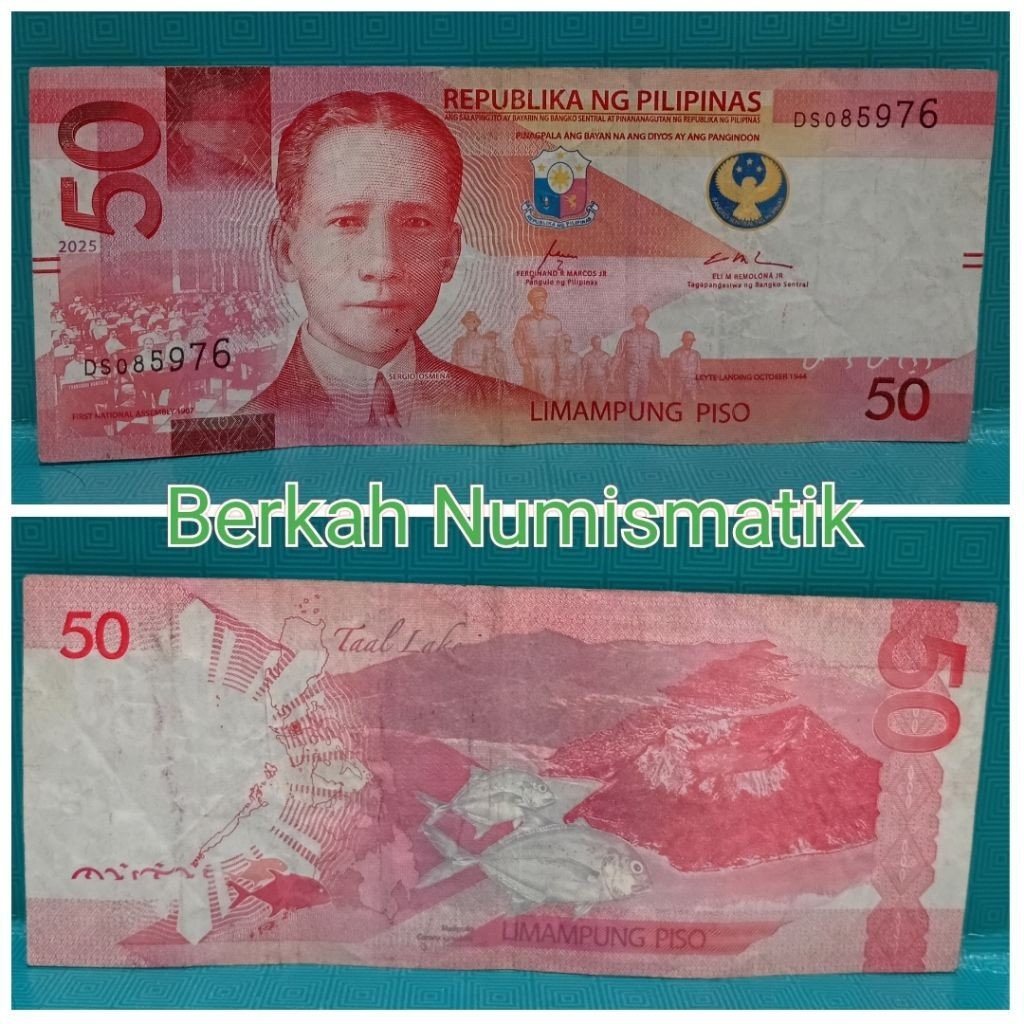 Uang Kuno Filipina 50peso Sesuai Foto Untuk Mahar