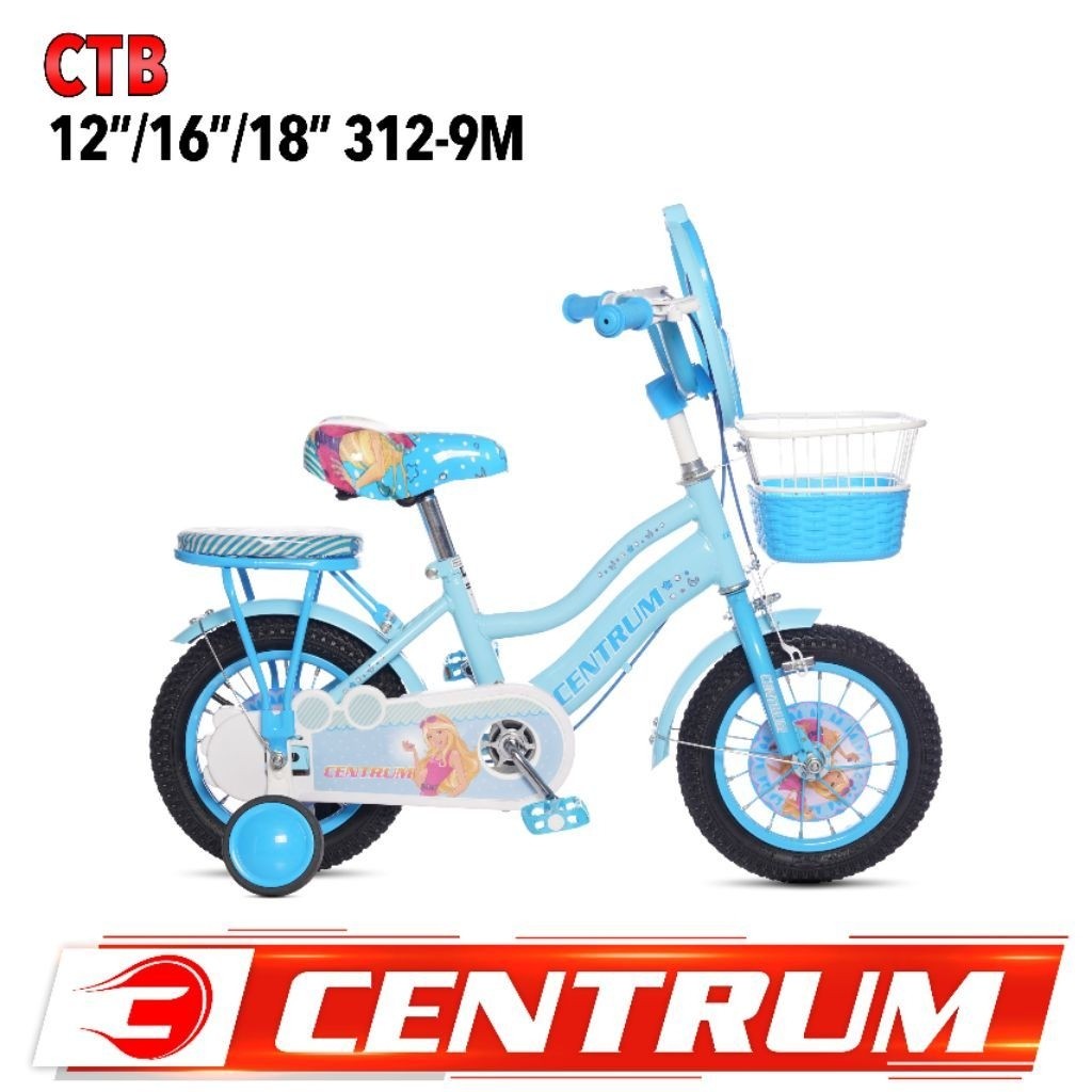 Sepeda Mini Centrum 16inch musik lampu tebal dan kuat