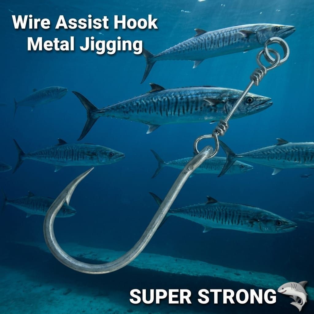 Kail Assist Hook Metal Jigging Untuk Tenggiri/ Barracuda Anti Putus Anti Karat/Korosi