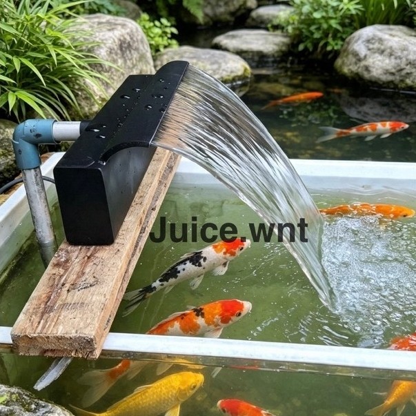 Waterfall Kolam Koi Air Terjun Tembok 30/35/40cm — Dekorasi Kolam Ikan Koi Premium Juice.wnt