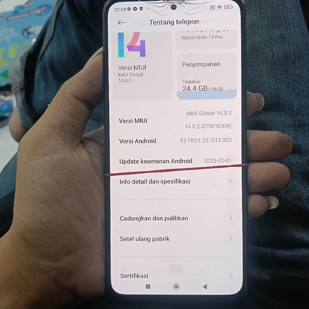 mesin redmi note 10 pro tested 8/128