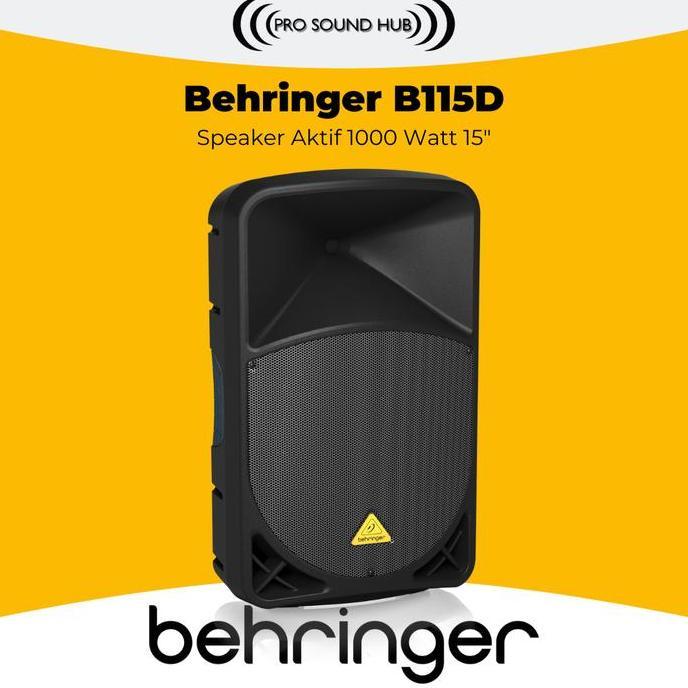 Behringer B115D Active Speaker Aktif 15" 1000 Watt 15 Inch B115 D Class D Power