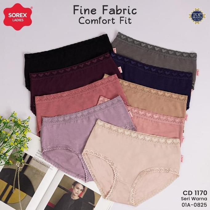 Sorex (3 Pc, 6 Pc, 12 Pc) Cd/Celana Dalam Wanita 1170 Mini Dan 1172 Maxi Lace & Love Renda Cantik Ka