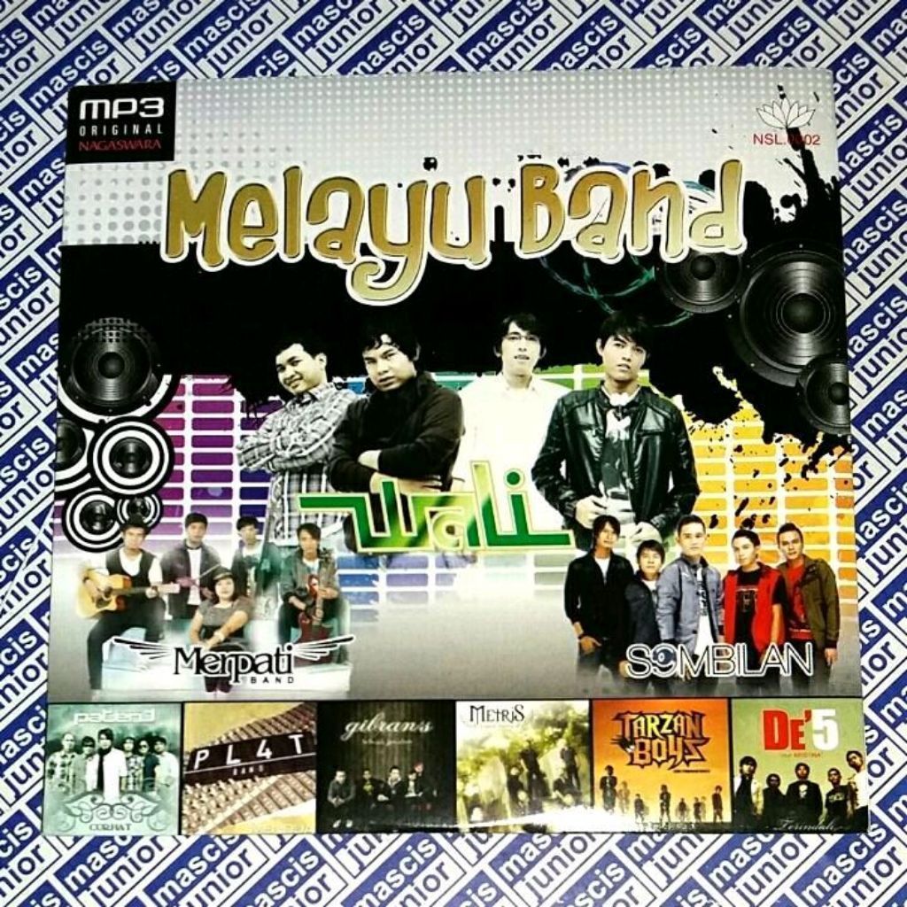 CD MP3 Melayu Band ft. Wali S9MBILAN Band Merpati Patent PL4T Band Gibran's Metris Tarzan Boyz De'5