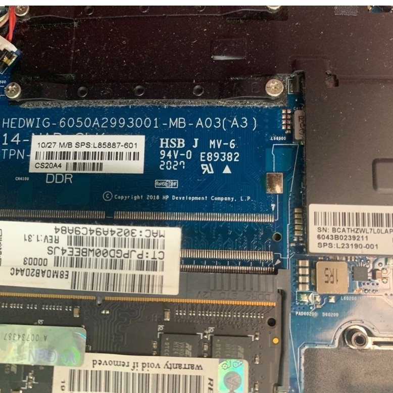 Mobo Celeron N4020 Perawan