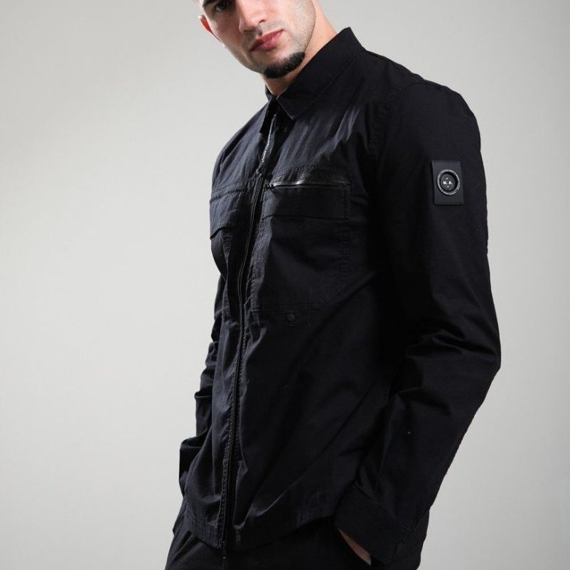 Marshall Artist Vanguard Overshirt Jacket Black Original