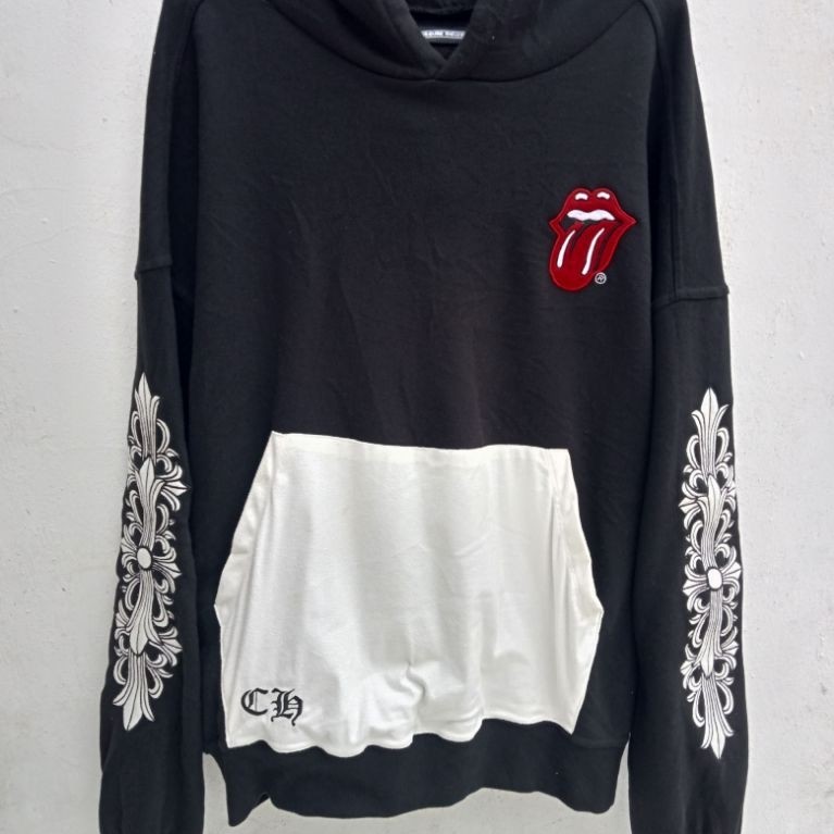 Hoodie chrome heart x rolling stone