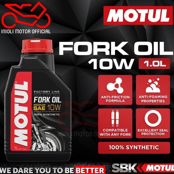 OLI MOTUL FORK OIL MEDIUM SAE 10W 1L OLI SHOCK MOTOR OHLINS SHOWA KAYABA WP FORK PREMIUM MOTUL IMPOR
