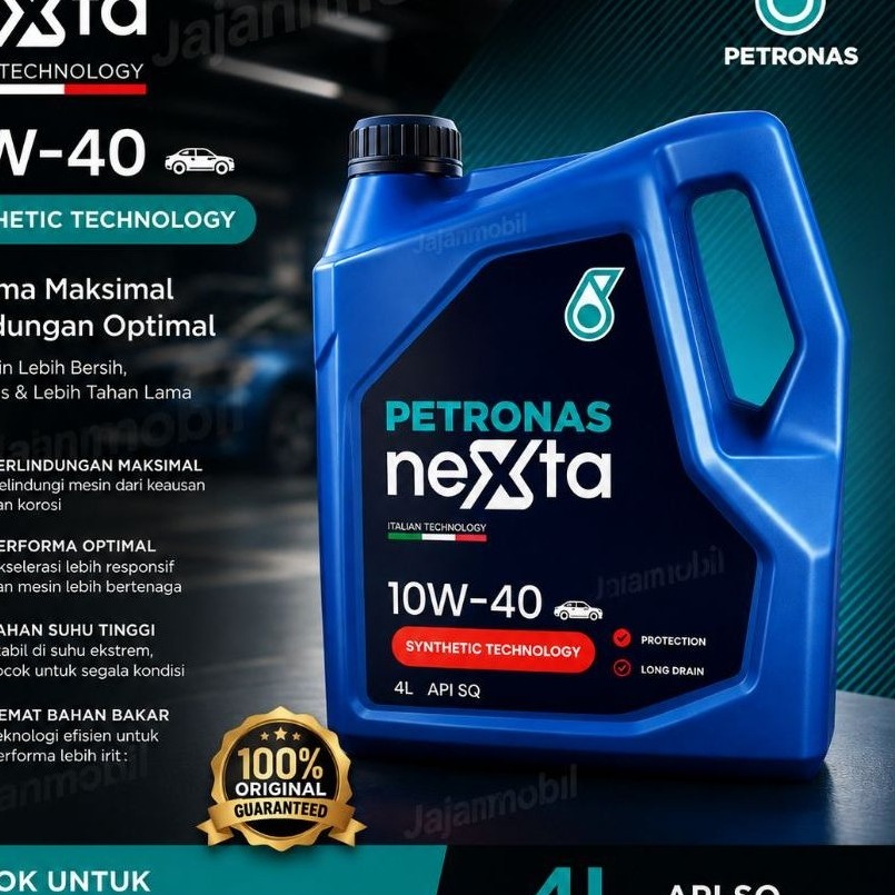 original petronas nexta 10W 40 oli petronas nexta 10w40 oli mesin petronas nexta 10w/40  4L