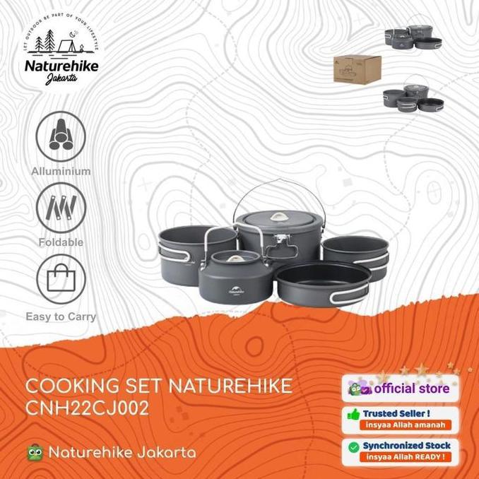 COOKING SET PANCI WAJAN NESTING CAMPING NATUREHIKE CNH22CJ002