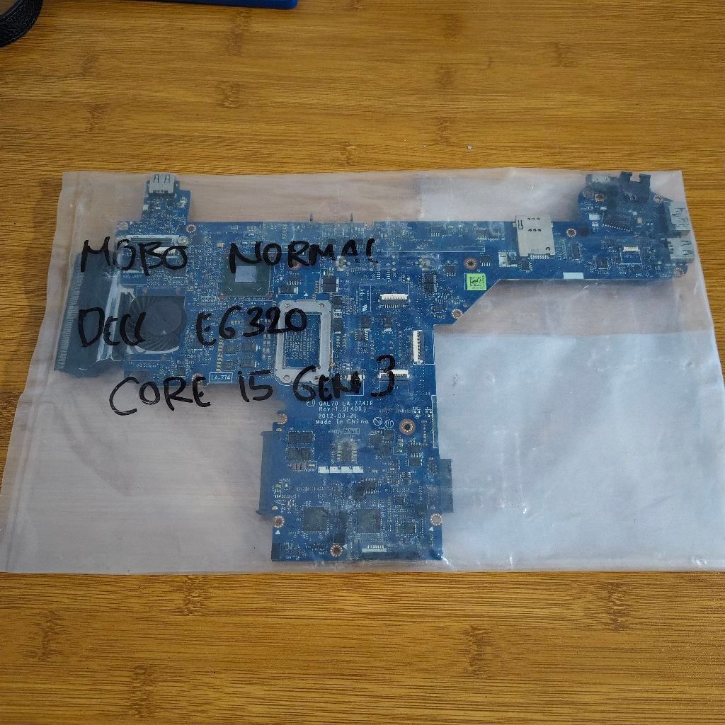 mainnboard motherboard Mobo normal leptop dell e6320 core i5 gen 3