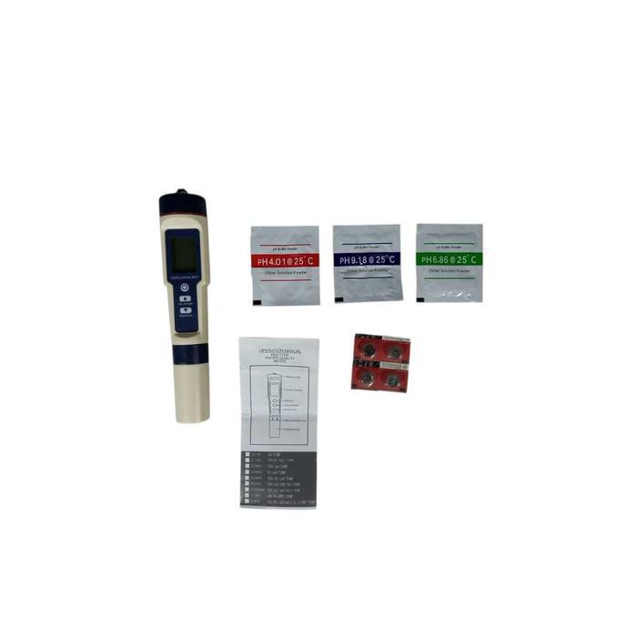 PH METER DIGITAL / ALAT UKUR KUALITAS AIR DIGITAL 5IN1 PH TDS EC METER PEN ORIGINAL DAN TERPERCAYA