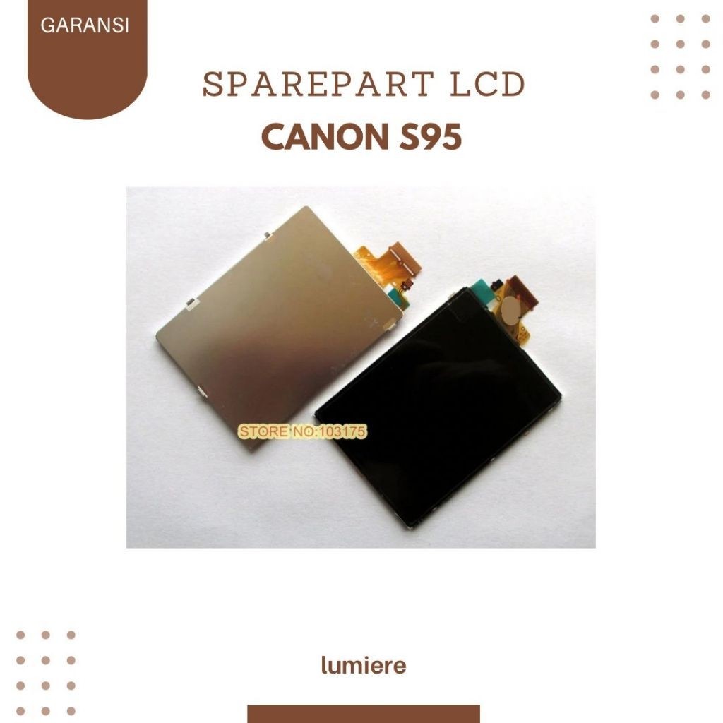 SPAREPART LCD CANON S95 POWERSHOT NEW