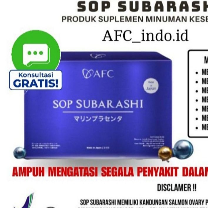 Afc Subarashi Suplemen Minuman Kesehatan Jepang Original