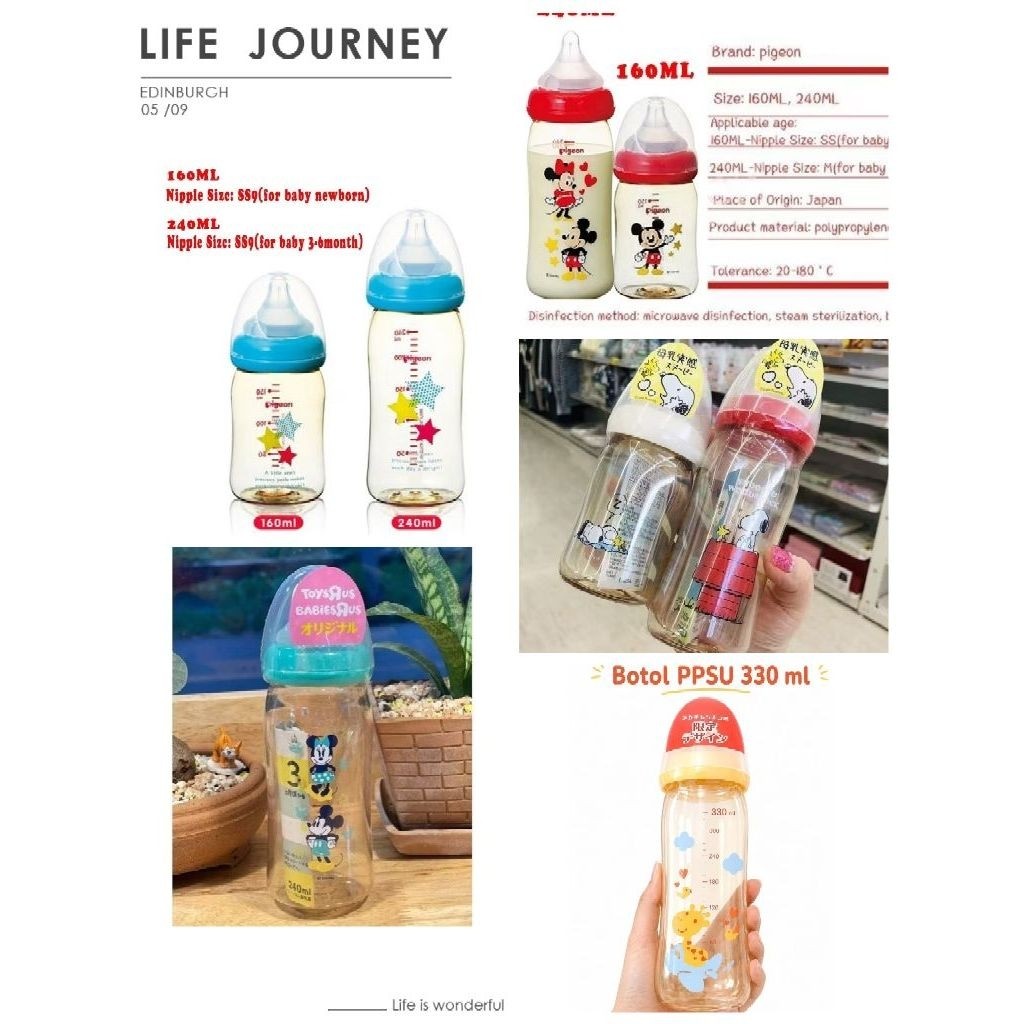 Pigeon Dot PPSU Disney / Botol Dot Pigeon / Botol Susu Pigeon / Dot Widneck / Dot Anti Kolik